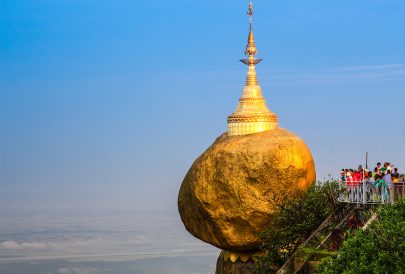 Kyaikhtiyo or Kyaiktiyo pagoda, Golden rock, Myanmar